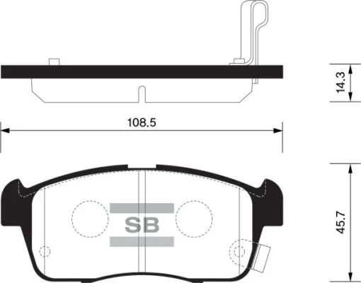 FI.BA fékbetétkészlet, tárcsafék - FBP1549 - TothCarparts