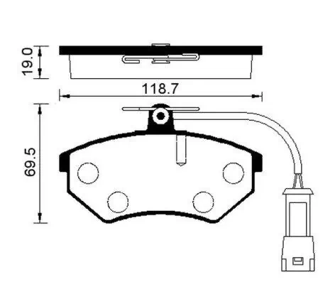 FI.BA fékbetétkészlet, tárcsafék - FBP2005/A - TothCarparts
