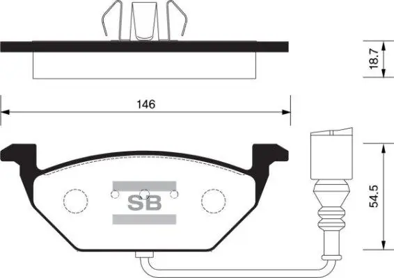 FI.BA fékbetétkészlet, tárcsafék - FBP2025 - TothCarparts