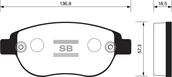 FI.BA fékbetétkészlet, tárcsafék - FBP2073 - TothCarparts