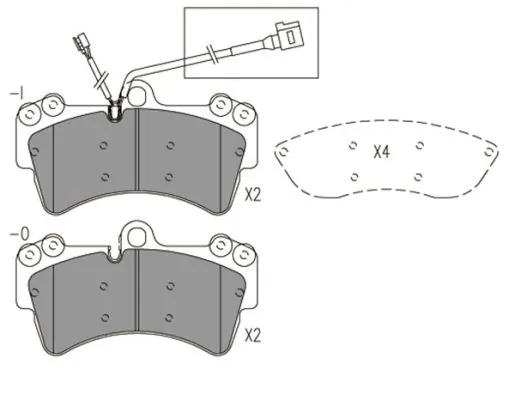 FI.BA fékbetétkészlet, tárcsafék - FBP4173 - TothCarparts