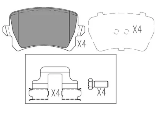 FI.BA fékbetétkészlet, tárcsafék - FBP4174 - TothCarparts