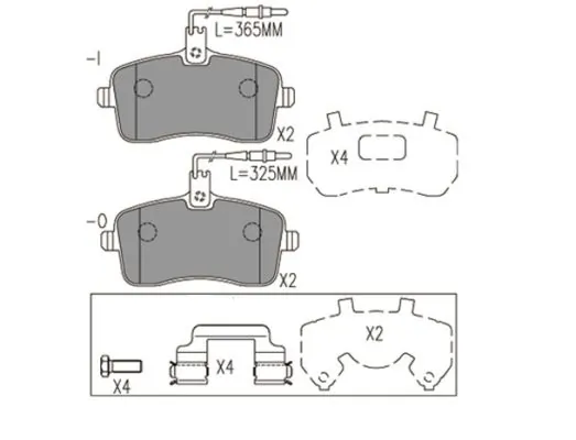 FI.BA fékbetétkészlet, tárcsafék - FBP4182 - TothCarparts