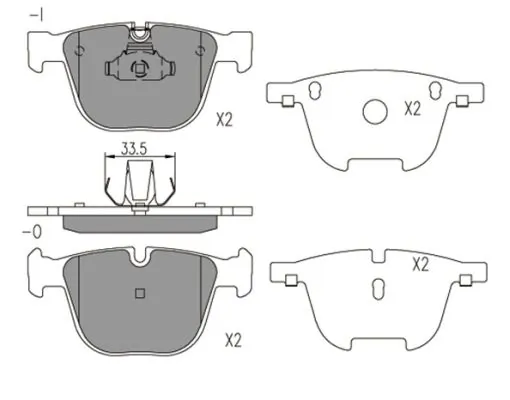 FI.BA fékbetétkészlet, tárcsafék - FBP4194 - TothCarparts