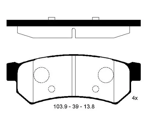 FI.BA fékbetétkészlet, tárcsafék - FBP4269 - TothCarparts