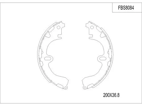 FI.BA fékpofakészlet - FBS8084 - TothCarparts