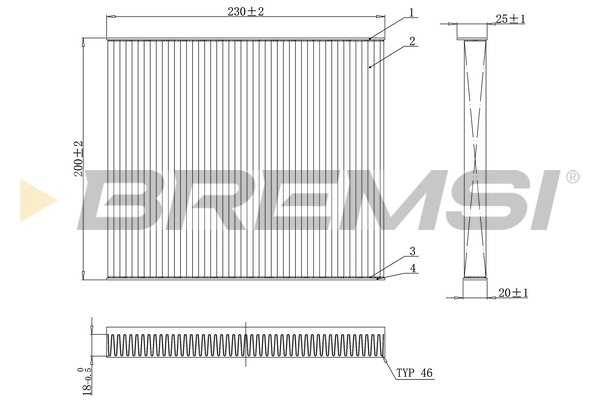 BREMSI szűrő, utastér levegő - FC0079 - TothCarparts