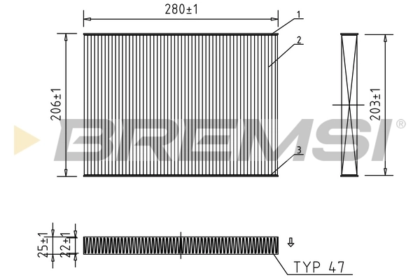 BREMSI szűrő, utastér levegő - FC0084 - TothCarparts