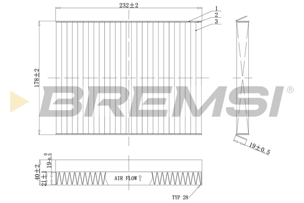 BREMSI szűrő, utastér levegő - FC0091C - TothCarparts