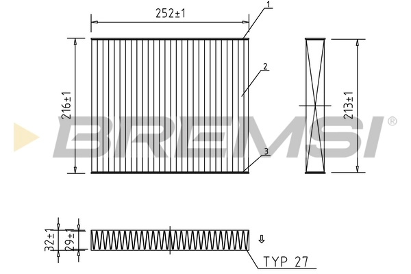BREMSI szűrő, utastér levegő - FC0183A - TothCarparts