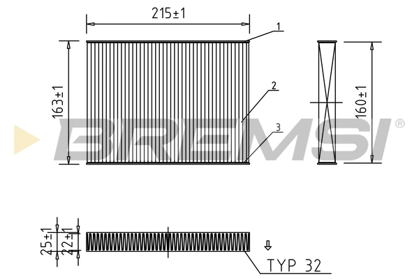 BREMSI szűrő, utastér levegő - FC0187 - TothCarparts