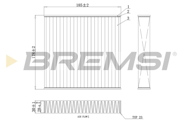 BREMSI szűrő, utastér levegő - FC0427A - TothCarparts