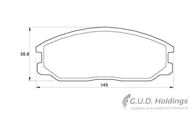 Safeline fékbetétkészlet, tárcsafék - D3439 - TothCarparts