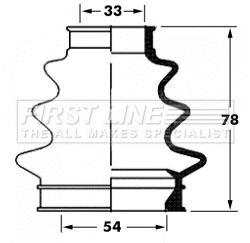 FIRST LINE gumiharangkészlet, hajtótengely - FCB6065 - TothCarparts
