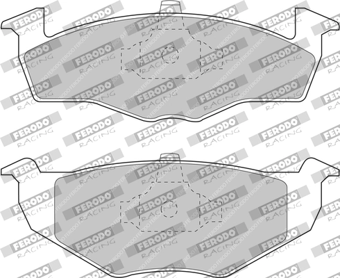 FERODO RACING fékbetétkészlet, tárcsafék - FCP1054H - TothCarparts