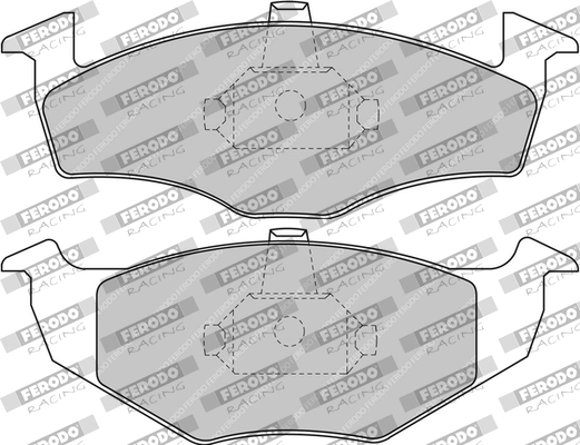 FERODO RACING fékbetétkészlet, tárcsafék - FCP1101H - TothCarparts