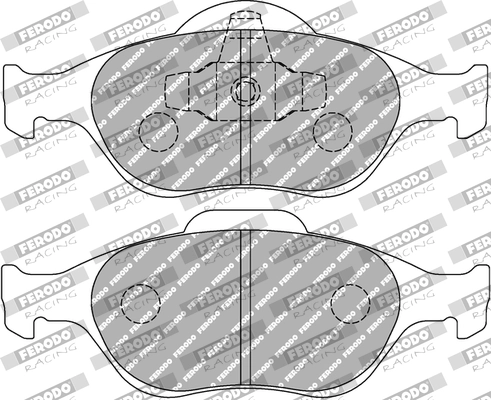 FERODO RACING fékbetétkészlet, tárcsafék - FCP1394R - TothCarparts