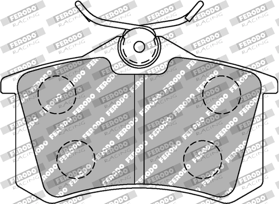 FERODO RACING fékbetétkészlet, tárcsafék - FCP1491H - TothCarparts