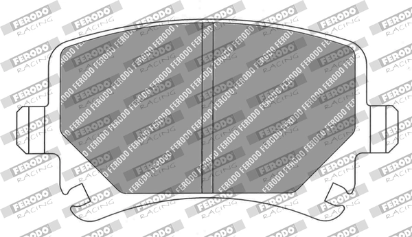 FERODO RACING fékbetétkészlet, tárcsafék - FCP1636H - TothCarparts
