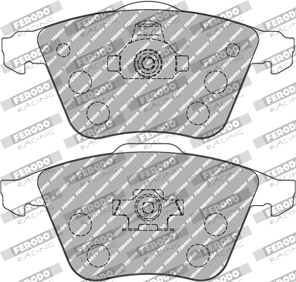 FERODO RACING fékbetétkészlet, tárcsafék - FCP1706W - TothCarparts