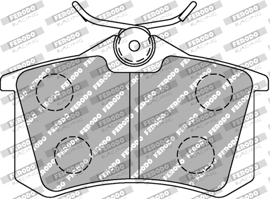 FERODO RACING fékbetétkészlet, tárcsafék - FCP541H - TothCarparts