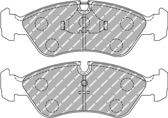 FERODO RACING fékbetétkészlet, tárcsafék - FCP584R - TothCarparts