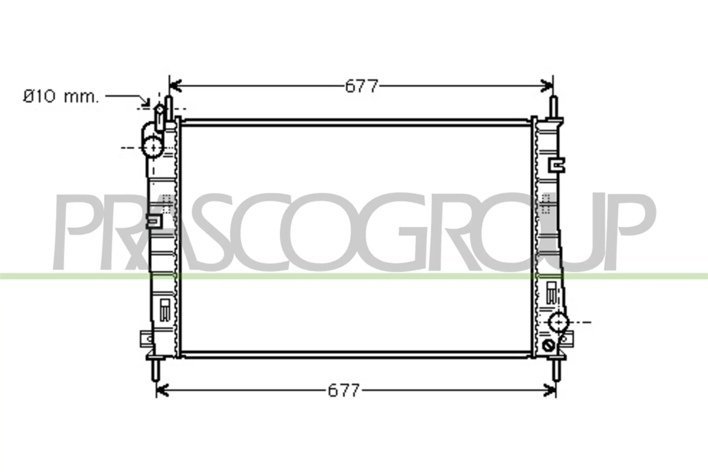 PRASCO hűtő, motorhűtés - FD107R001 - TothCarparts