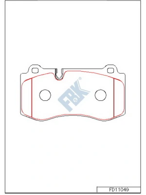 FBK fékbetétkészlet, tárcsafék - FD11049 - TothCarparts