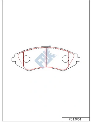 FBK fékbetétkészlet, tárcsafék - FD13051 - TothCarparts