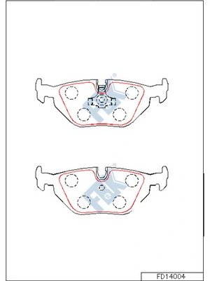 FBK fékbetétkészlet, tárcsafék - FD14004 - TothCarparts