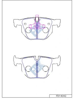 FBK fékbetétkészlet, tárcsafék - FD14042 - TothCarparts