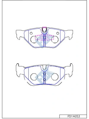 FBK fékbetétkészlet, tárcsafék - FD14053 - TothCarparts