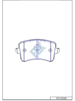 FBK fékbetétkészlet, tárcsafék - FD15008 - TothCarparts