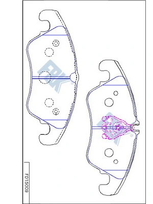 FBK fékbetétkészlet, tárcsafék - FD15009 - TothCarparts
