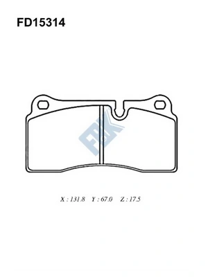 FBK fékbetétkészlet, tárcsafék - FD15314 - TothCarparts