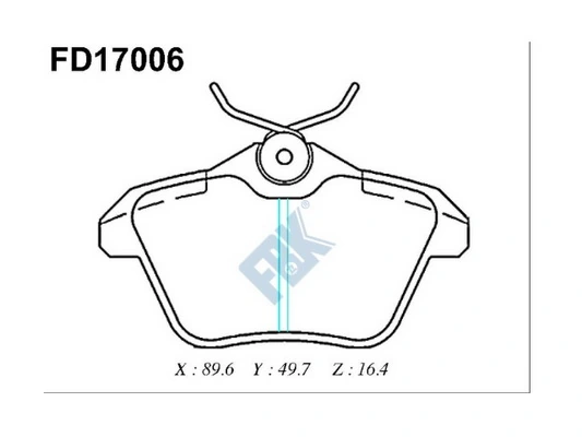 FBK fékbetétkészlet, tárcsafék - FD17006 - TothCarparts