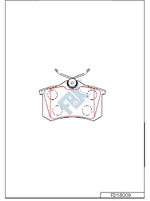 FBK fékbetétkészlet, tárcsafék - FD18009 - TothCarparts