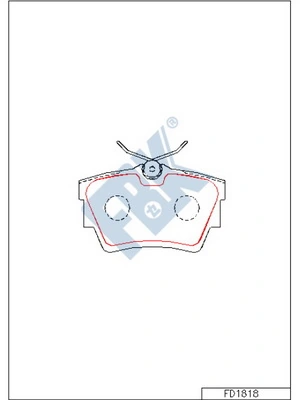 FBK fékbetétkészlet, tárcsafék - FD1818 - TothCarparts