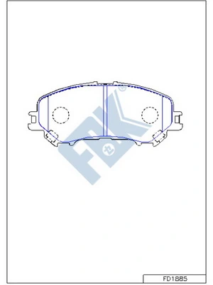 FBK fékbetétkészlet, tárcsafék - FD1885 - TothCarparts