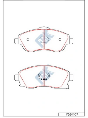 FBK fékbetétkészlet, tárcsafék - FD20007 - TothCarparts