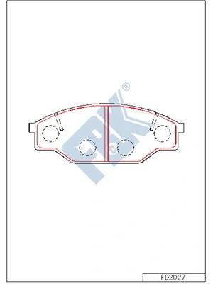 FBK fékbetétkészlet, tárcsafék - FD2027 - TothCarparts
