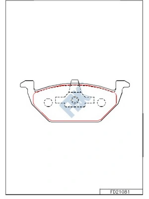FBK fékbetétkészlet, tárcsafék - FD21081 - TothCarparts
