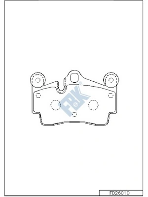 FBK fékbetétkészlet, tárcsafék - FD26010 - TothCarparts
