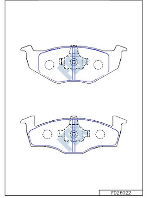 FBK fékbetétkészlet, tárcsafék - FD26022 - TothCarparts