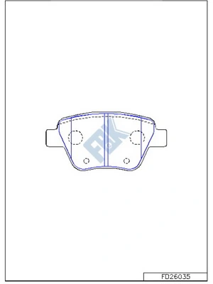 FBK fékbetétkészlet, tárcsafék - FD26035 - TothCarparts