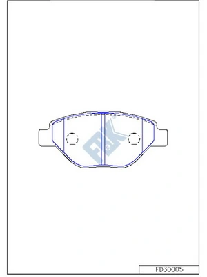 FBK fékbetétkészlet, tárcsafék - FD30005 - TothCarparts