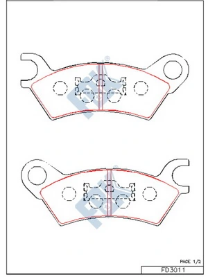 FBK fékbetétkészlet, tárcsafék - FD3011 - TothCarparts