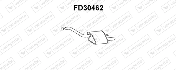 VENEPORTE hátsó hangtompító - FD30462 - TothCarparts