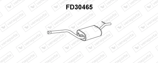 VENEPORTE középső hangtompító - FD30465 - TothCarparts