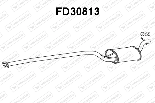 VENEPORTE középső hangtompító - FD30813 - TothCarparts